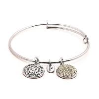 Chrysalis Diamond Crystal April Bangle