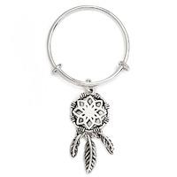 chrysalis charmed dream catcher expandable ring in silver