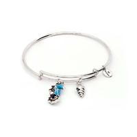 Chrysalis Nature Collection Seahorse Silver Bangle