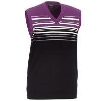 Chester Knitted Slipover - Black/Purple