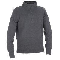 Charles 1/2 Zip Knitted Sweater Grey Melange