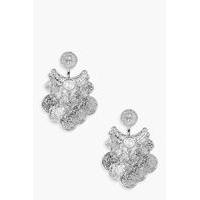 Chandelier Coin Earrings - silver