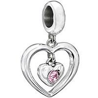 chamilia charm radiant pink heart