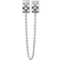 Chamilia Charm Royale Lock with Safety Chain Silver