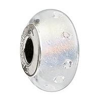 chamilia charm radiance iridescent frosted white