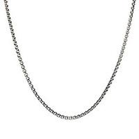 Chamilia Chains Box Chain Snap Necklace Oxidized Silver