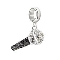 chamilia charm rock star microphone silver