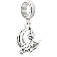 Chamilia Charm Limited Edition Halloween Over the Moon Silver