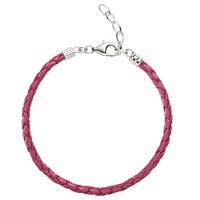 Chamilia Bracelet Pink Leather S