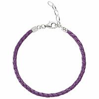 Chamilia Bracelet Purple Leather