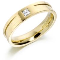 Charles Green Diamond Set Ridge Wedding Ring