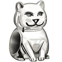 chamilia charm cat silver