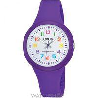 childrens lorus soft purple silicone strap watch rrx47ex9