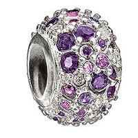 Chamilia Charm Jewelled Kaleidoscope Purple
