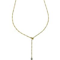 Chimento Bamboo 18ct Yellow Gold 0.10ct Diamond Necklace