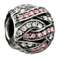 Chamilia Charm Entwined Jewels Clear & Pink D