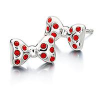 Chamilia Earrings Disney Minnie Mouse Bowtique Silver