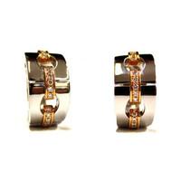 chimento life 18ct white rose gold 051ct diamond twist drop earrings d