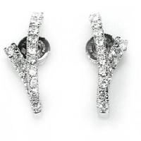 chimento ventaglio 18ct white gold diamond earrings d