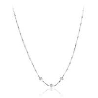 Chimento Bamboo 18ct White Gold 0.15ct Diamond Necklace