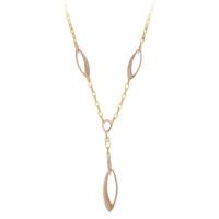 chimento lyria 18ct yellow rose gold 003ct diamond necklace d