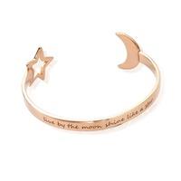 ChloBo Rose Gold Plated Luna Soul Cuff Bangle RBBANC988