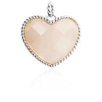 Chrysalis Silver Faceted Rose Quartz Heart Pendant CRPAAS-RQ