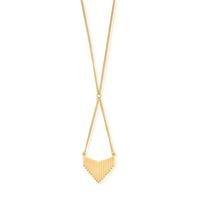 chlobo ladies gold plated large arrow necklet gcbox894