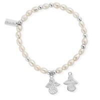 chlobo mini freshwater pearl made for angels bracelet sbpmin822