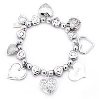 chlobo iconic multi heart charms bracelet sbhch