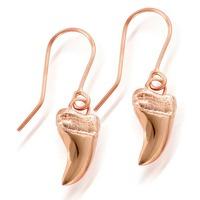 ChloBo Rose Gold Plated Mini Tusk Dropper Earrings REDA411