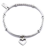 chlobo iconic mini open heart charm bracelet sbcm007