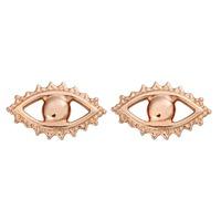 ChloBo Mayas Light Rose Gold Plated Evil Eye Stud Earrings REST497