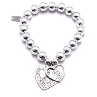 ChloBo Iconic Medium Ball Deco Heart Bracelet SBMB028042
