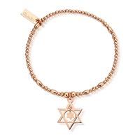 ChloBo Mayas Light Rose Gold Plated Star In Star Bracelet RBSBR475