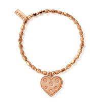 ChloBo Rose Gold Plated Luna Soul Heart Bracelet RBDIDC86