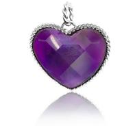 chrysalis silver faceted amethyst heart pendant crpaas am