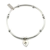 chlobo iconic mini cross in heart bracelet mnb8