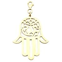 chlobo iconic large gold plated hamsa hand pendant charm