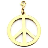 ChloBo Iconic Large Gold Plated Peace Pendant Charm