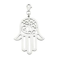 ChloBo Iconic Silver Hamsa Hand Pendant Charm