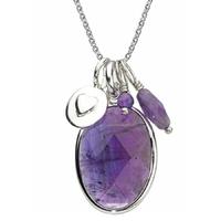 chrysalis silver blackcurrant oval pendant crnm38silv18 40