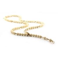 ChloBo Gold Plated Cream Bamboo Coral Necklet GOLDBCL