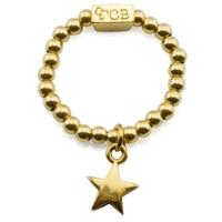 ChloBo Iconic Gold Plated Mini Star Ring GOLDRINGSTAR2