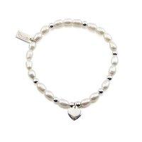Chlobo Cute Pearl Heart Bracelet