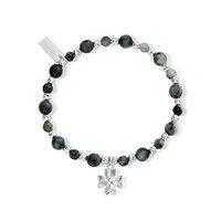 ChloBo Gypsy Dreamer Silver Flower Bracelet