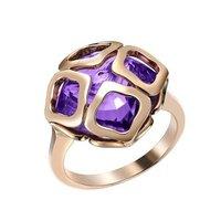 chopard 18ct rose gold and amethyst imperiale ring