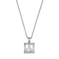 Chopard 18ct White Gold and Diamonds Happy Curves Pendant