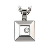 Chopard 18ct White Gold and Diamond Square Necklace