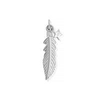 ChloBo Silver Medium Feather Pendant